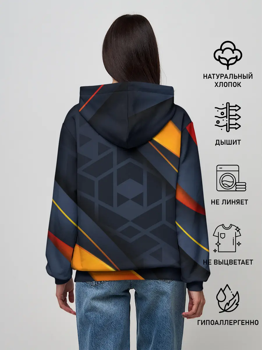 Женское худи / BLACK ORANGE