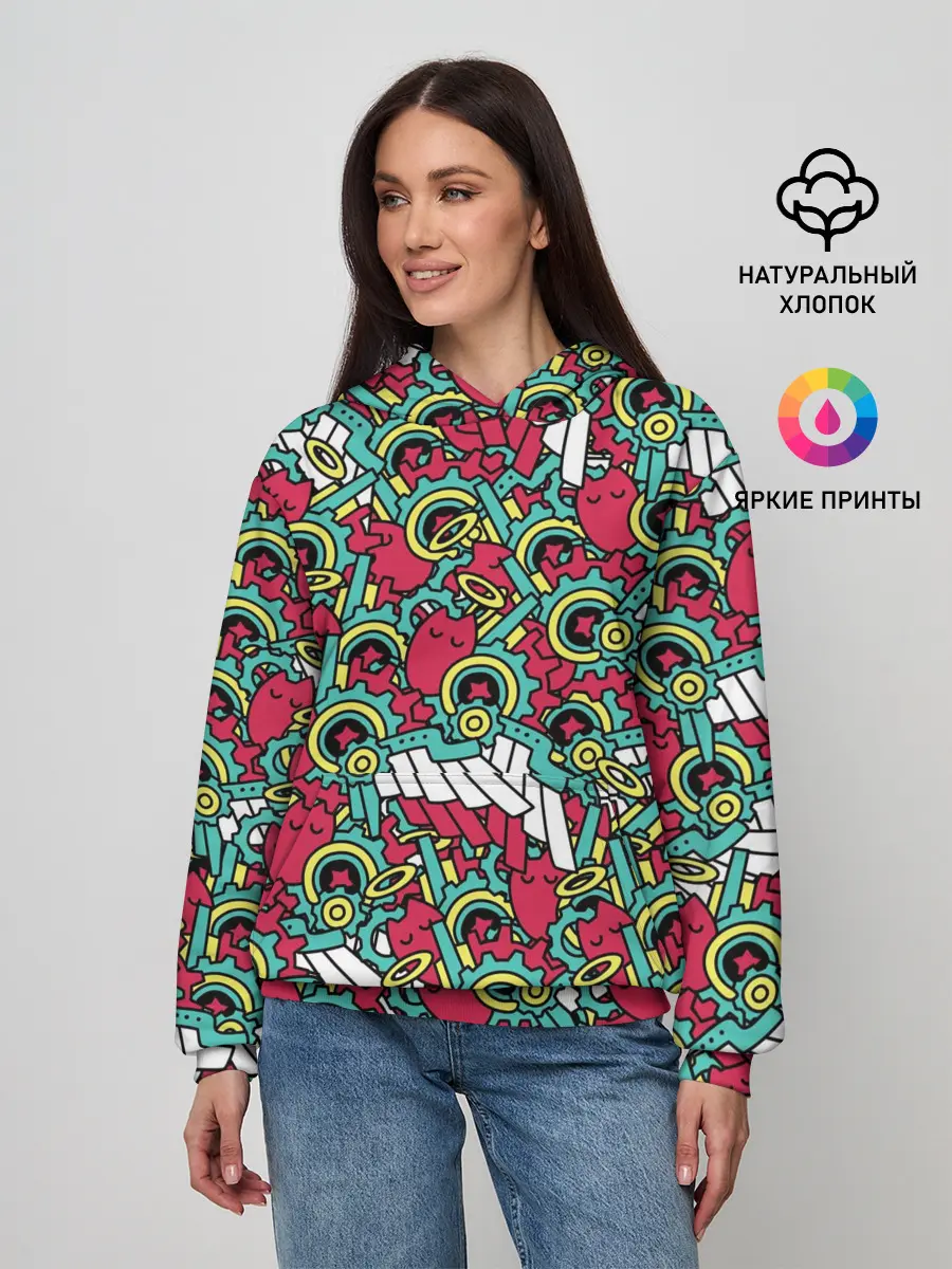 Женское худи / РЭКИ КЯН ПАТТЕРН | SK8