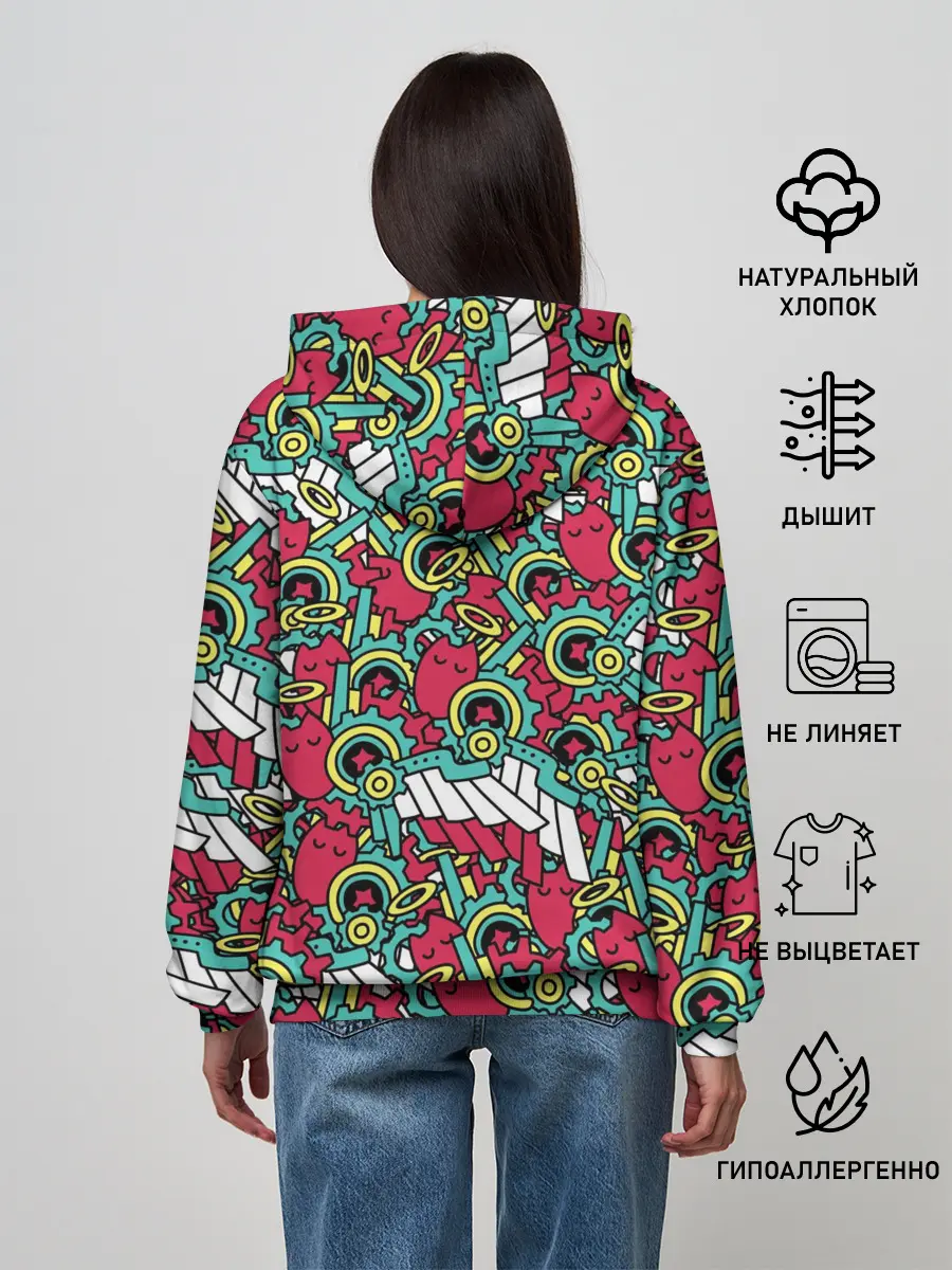 Женское худи / РЭКИ КЯН ПАТТЕРН | SK8