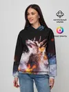 Женское худи / Лиса с рогами