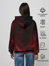 Женское худи / Чёрный Аста красный дым