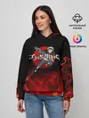 Женское худи / Аста в огне Чёрный клевер