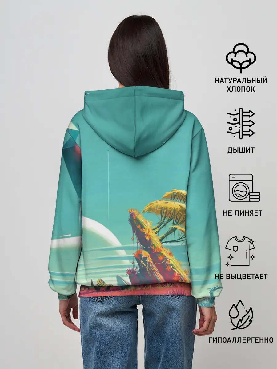 Женское худи / No Man Sky