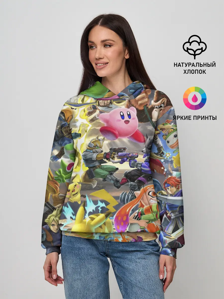 Женское худи / Super Smash World