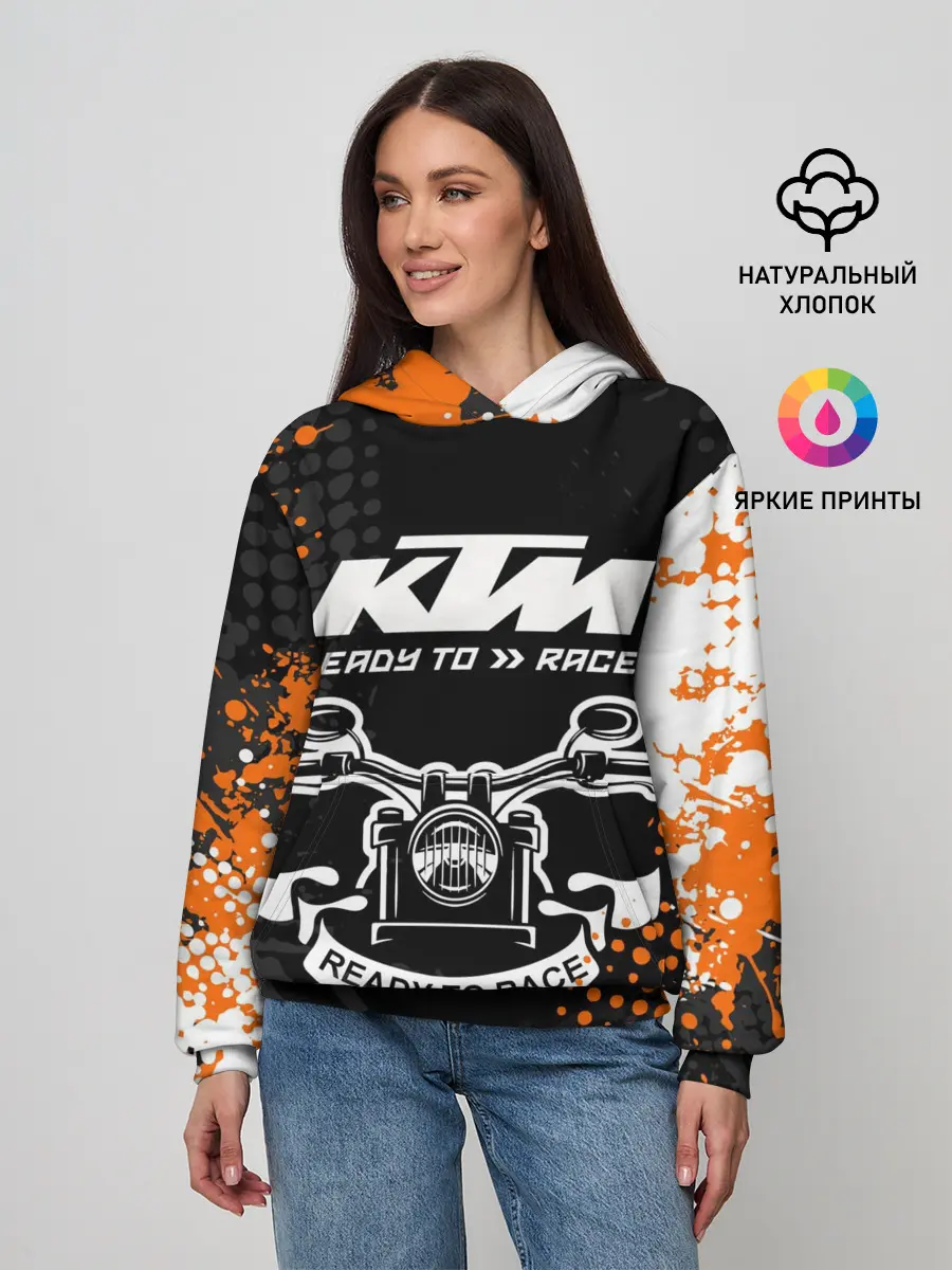Женское худи / KTM MOTORCYCLES / КТМ МОТОЦИКЛЫ