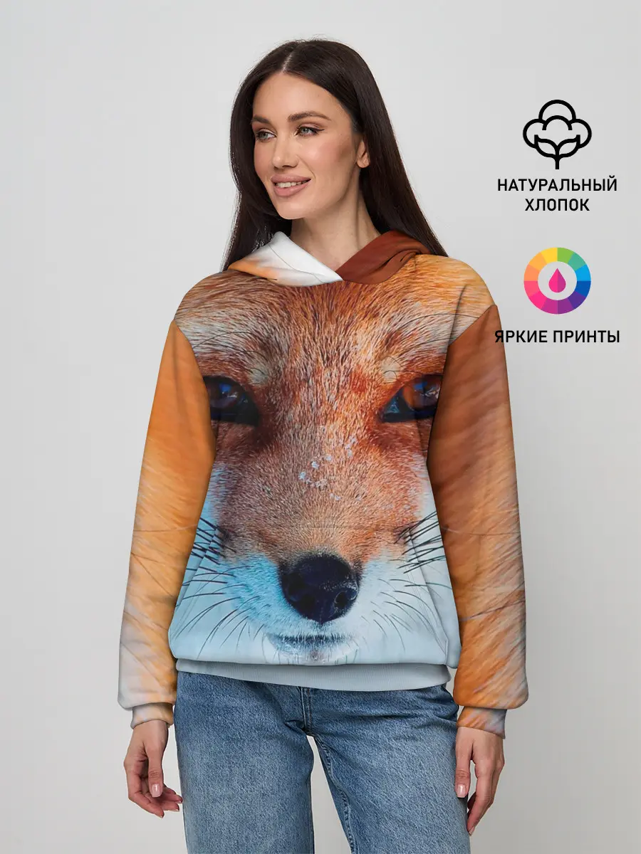 Женское худи / Мордочка лисы