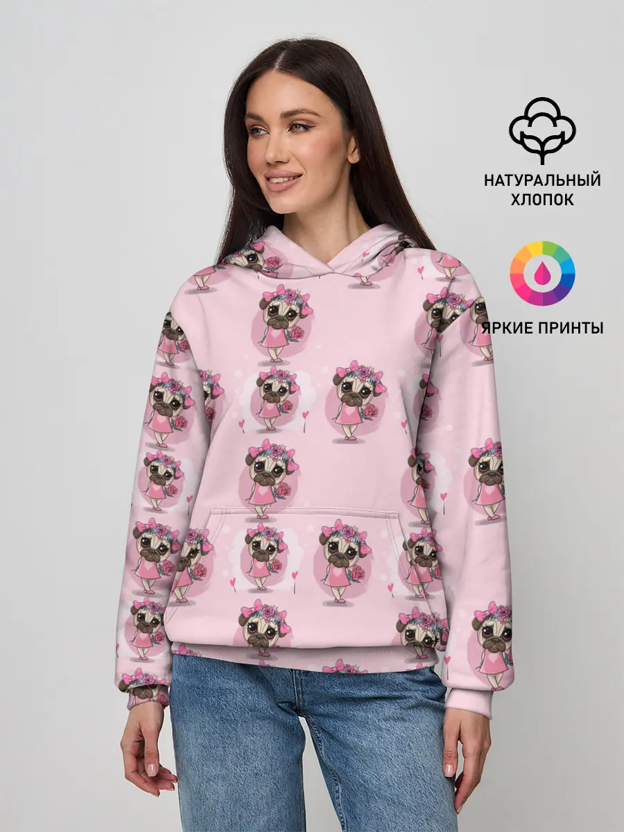 Женское худи / Милая собачка