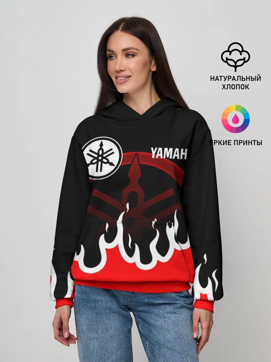 Женское худи / YAMAHA / ЯМАХА / МОТОСПОРТ