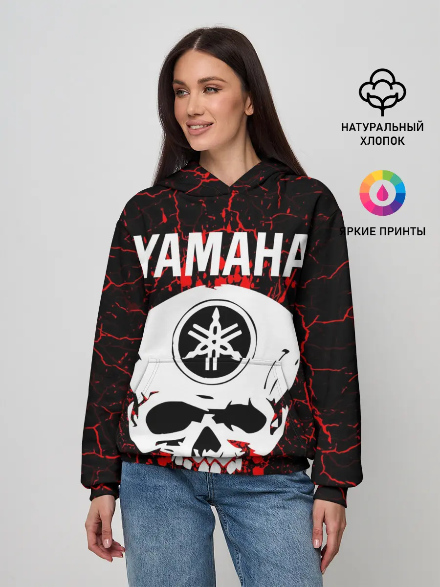 Женское худи / YAMAHA / ЯМАХА / МОТОСПОРТ