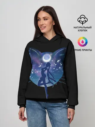 Женское худи / Sailor Moon силуэт