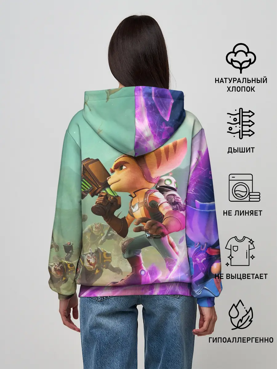 Женское худи / Ratchet & Clank: Rift Apart
