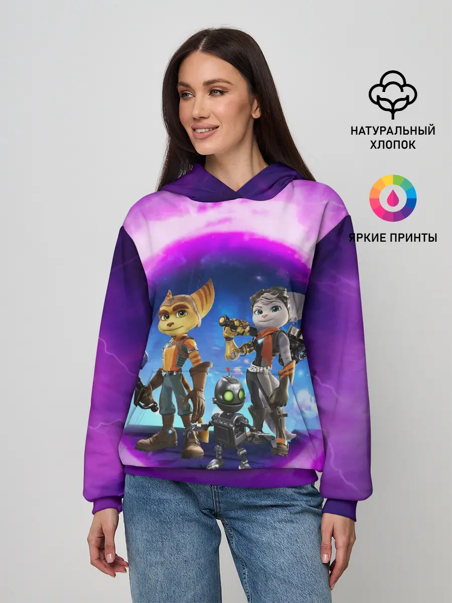 Женское худи / Ratchet & Clank 2 Rift Apart