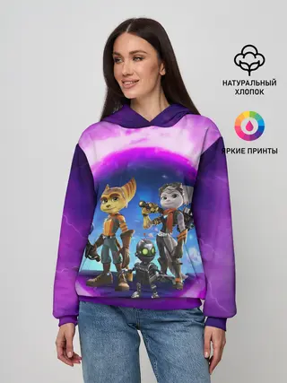 Женское худи / Ratchet & Clank 2 Rift Apart