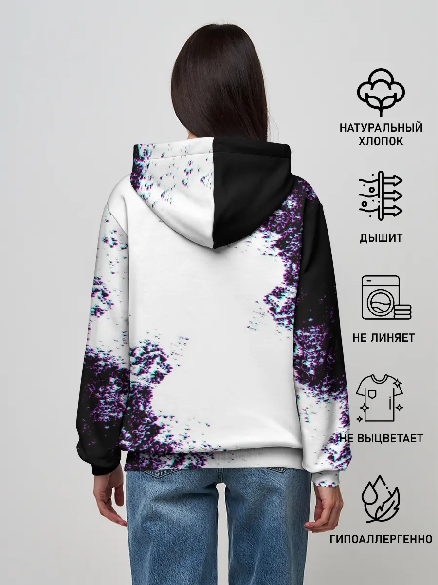 Женское худи / THE WITCHER GLITCH / ГЛИТЧ