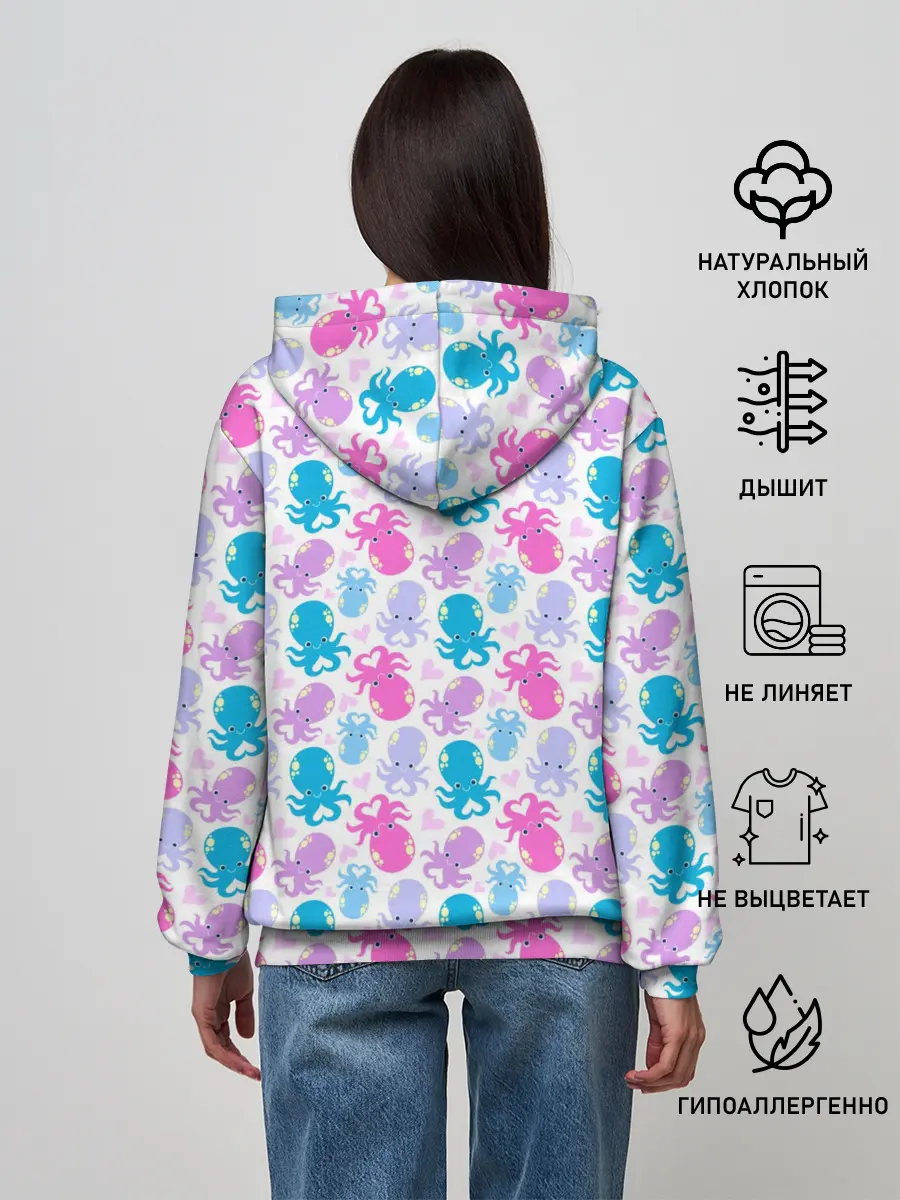 Женское худи / Осьминоги