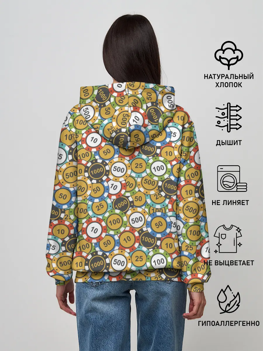 Женское худи / Покерные Фишки