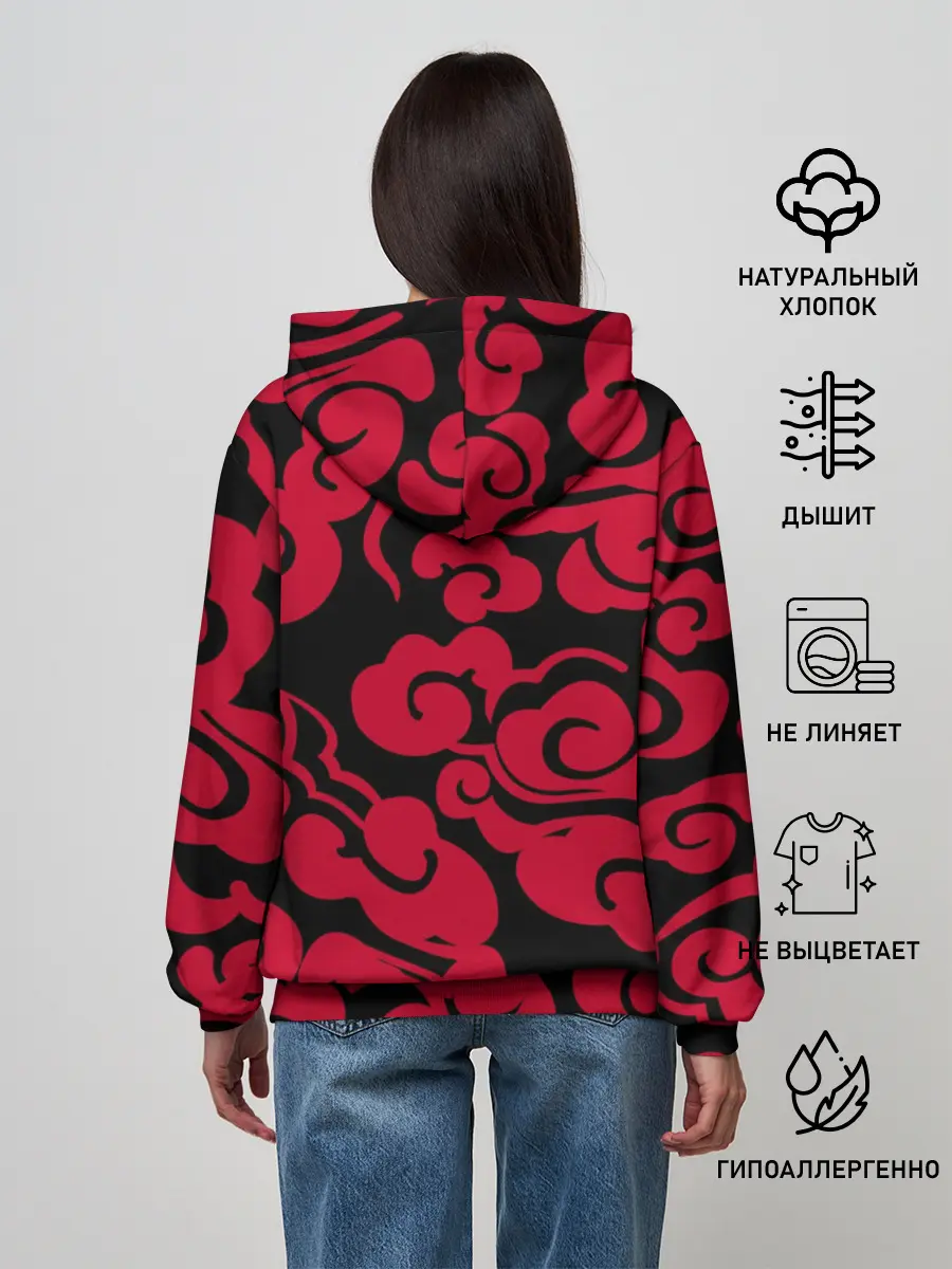 Женское худи / Красное облако
