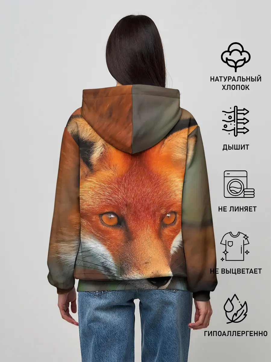 Женское худи / Лисица охотница