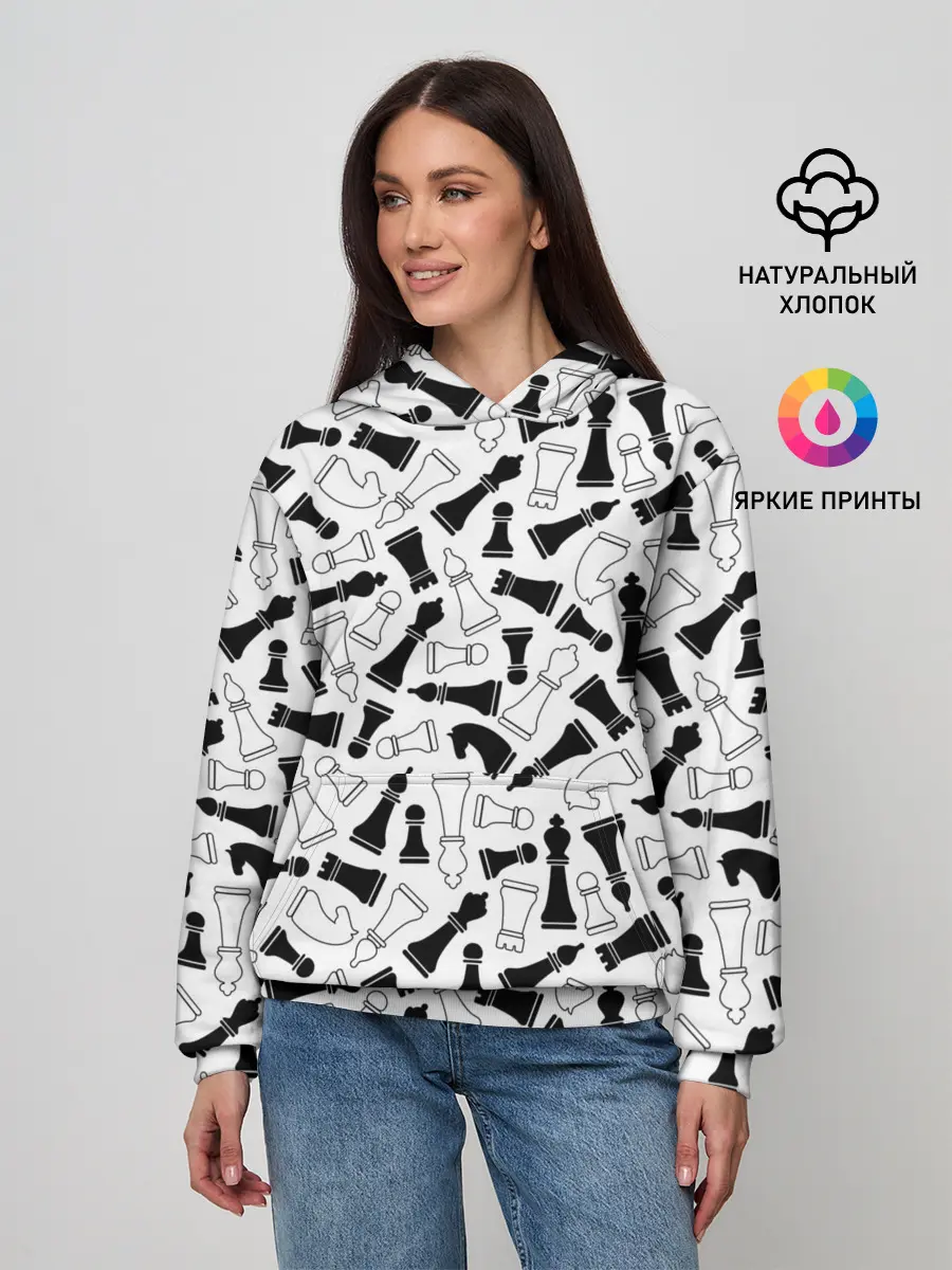 Женское худи / Шахматы