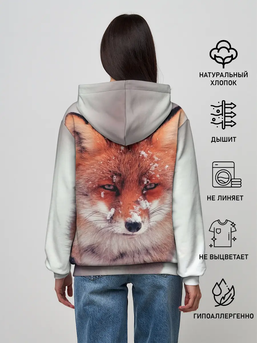 Женское худи / Лисица и снег