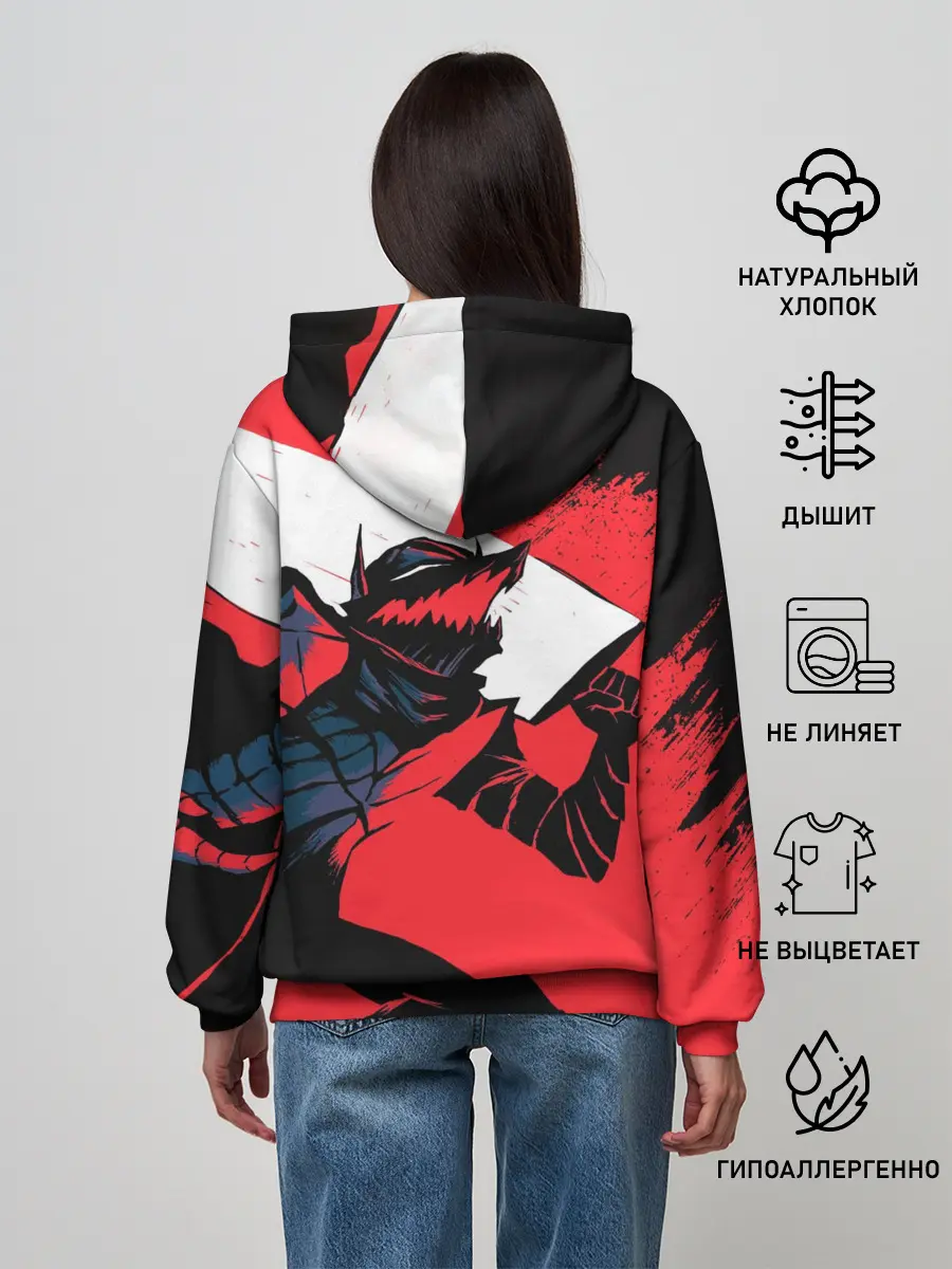 Женское худи / БЕРСЕРК red
