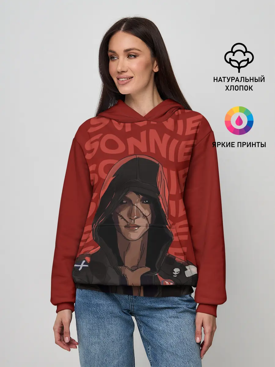 Женское худи / Love Death And Robots. Sonnie