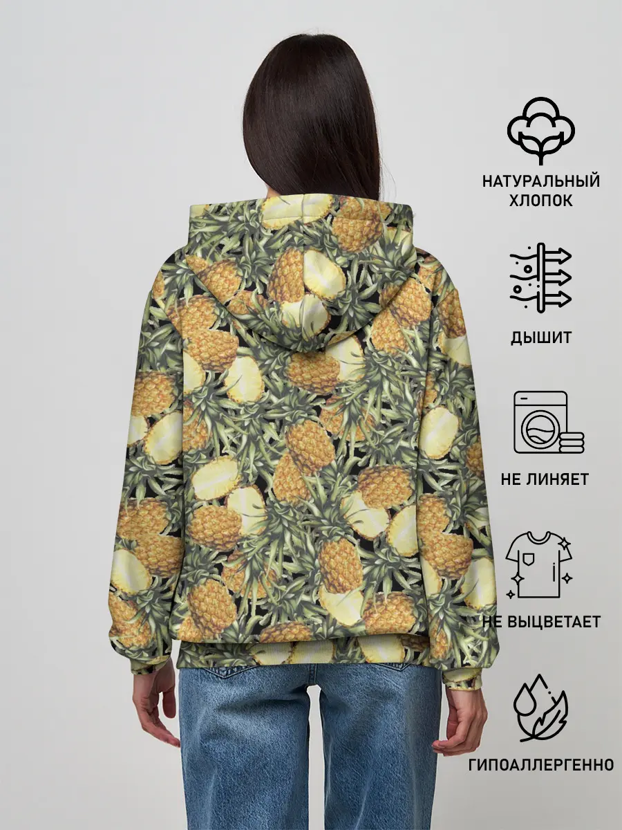 Женское худи / ананасы