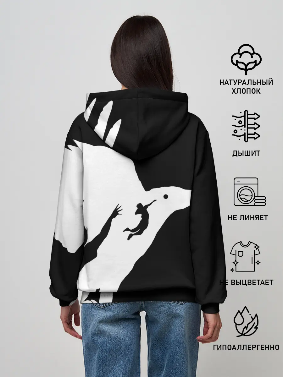 Женское худи / Ворон Карасуно Haikyu!!