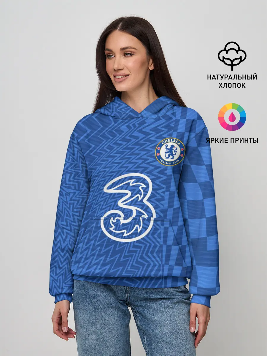Женское худи / Домашняя форма Челси 2021/2022