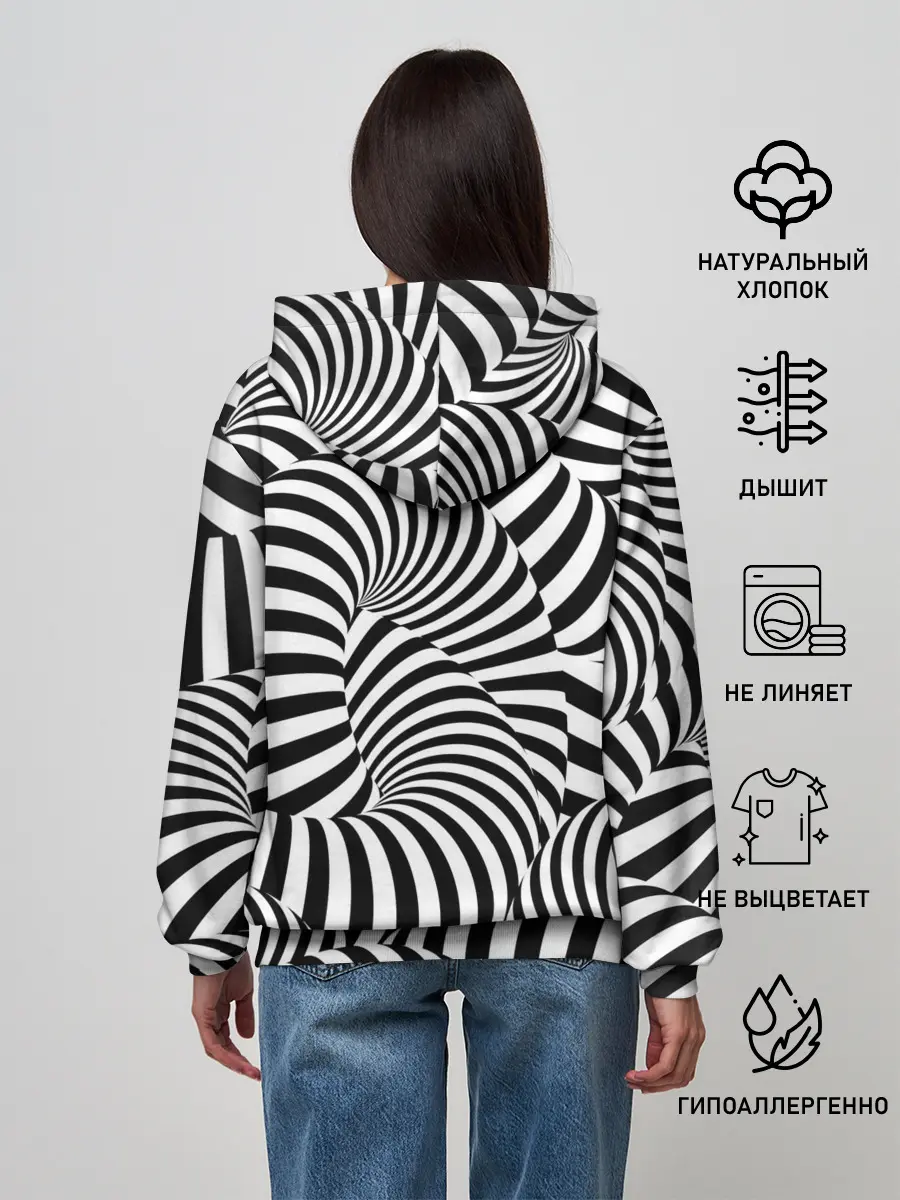Женское худи / Гипнотическая абстракция