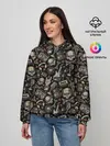 Женское худи / Scull_pattern_rock