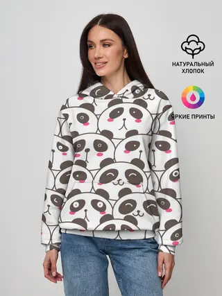 Женское худи / Панд много не бывает