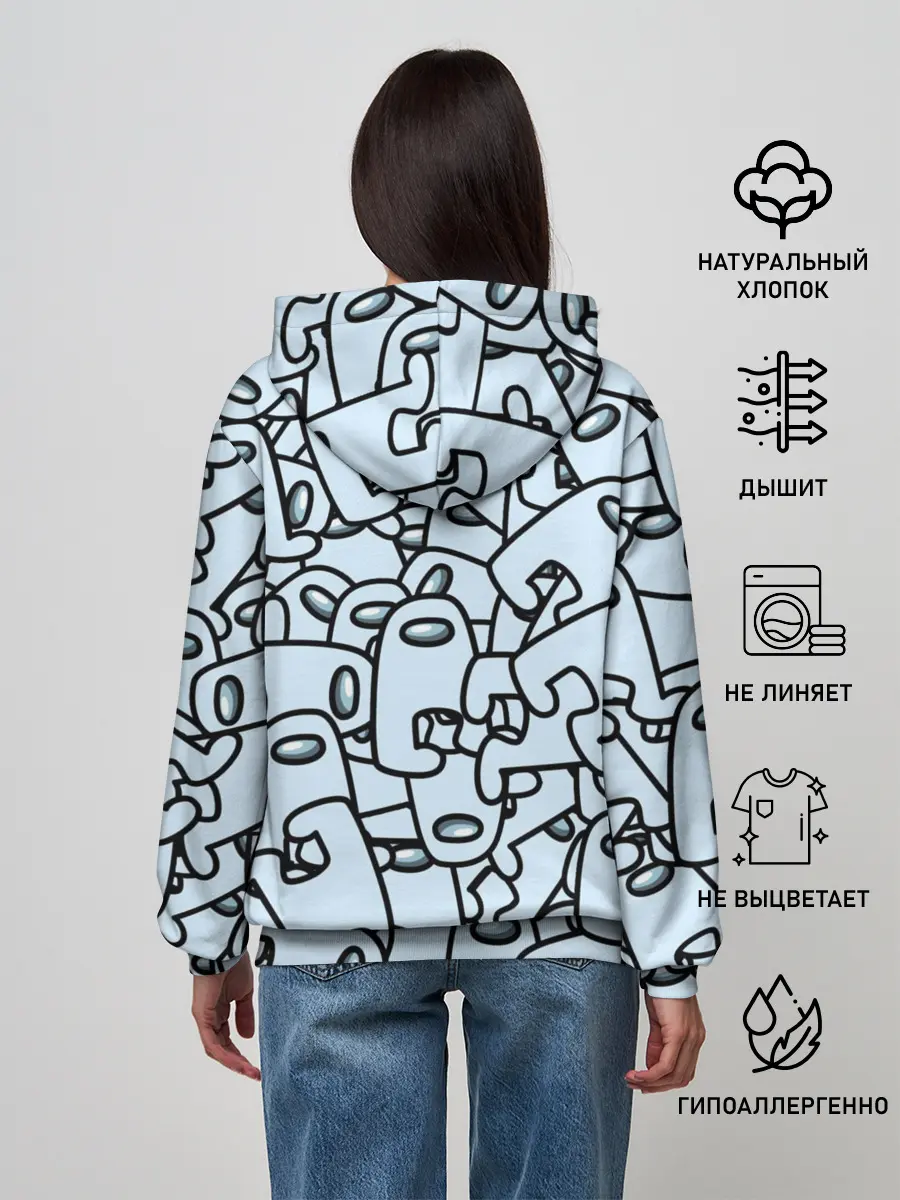 Женское худи / among us mem