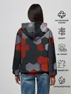 Женское худи / РАЗНОЦВЕТНЫЕ СОТЫ 3D