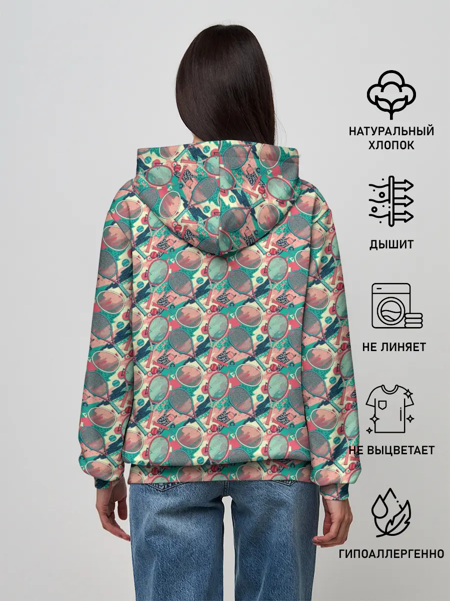 Женское худи / Теннисные Ракетки