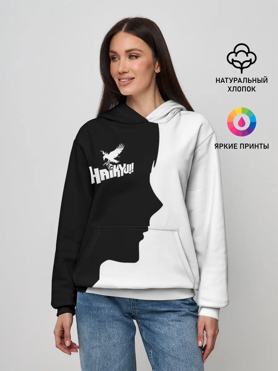Женское худи / Haikyu!! Профиль игрока Карасуно