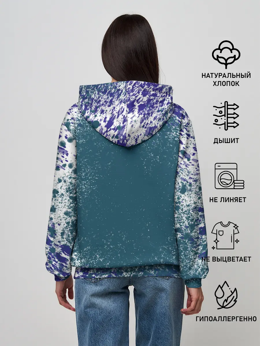 Женское худи / Голубая сойка