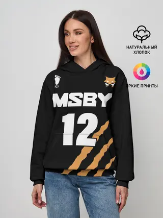 Женское худи / 12 | MSBY | BLACK JACKALS