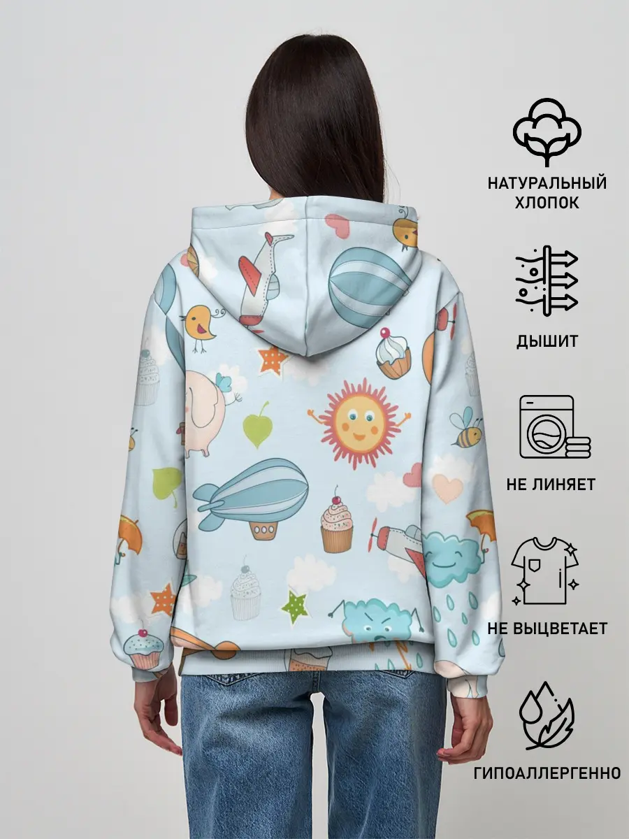 Женское худи / Детские рисунки