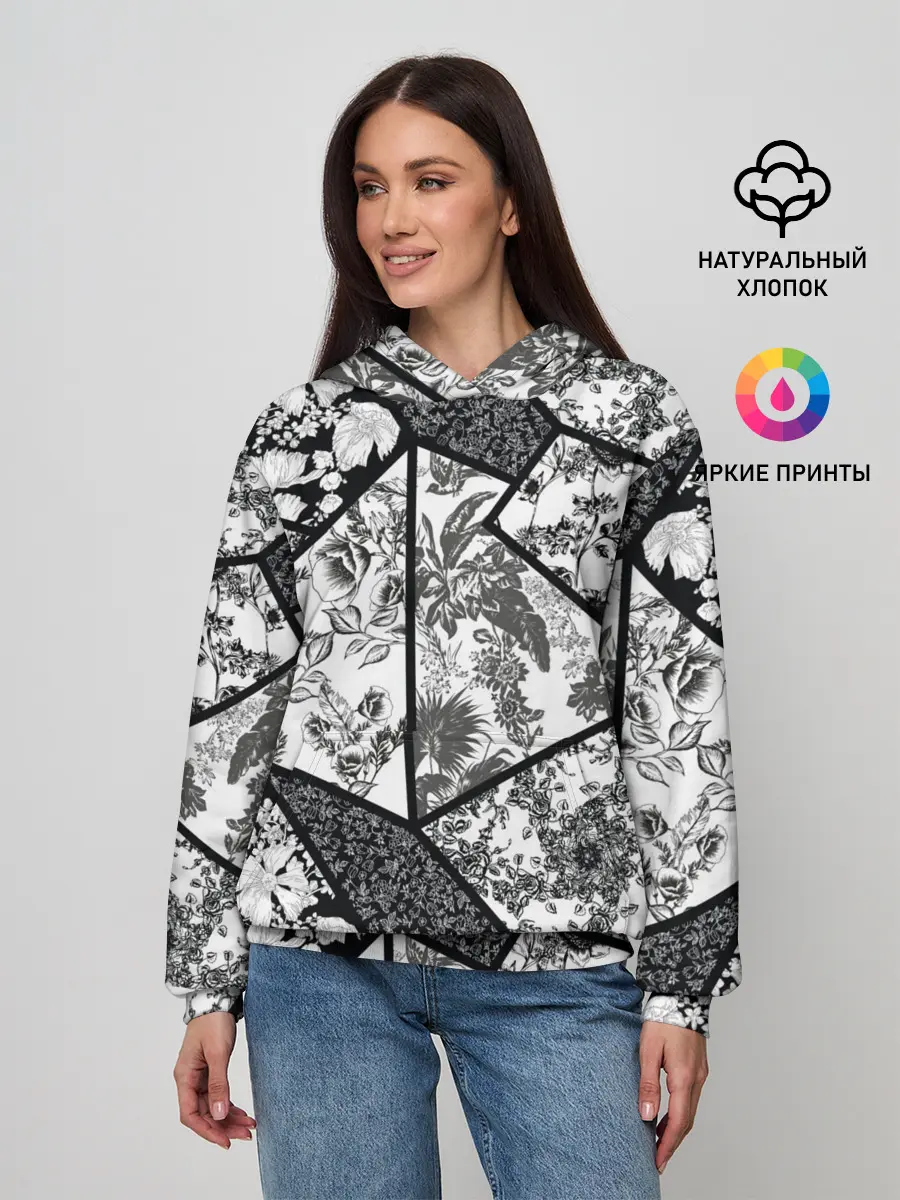 Женское худи / Цветочный Кинцуги / Kintsugi