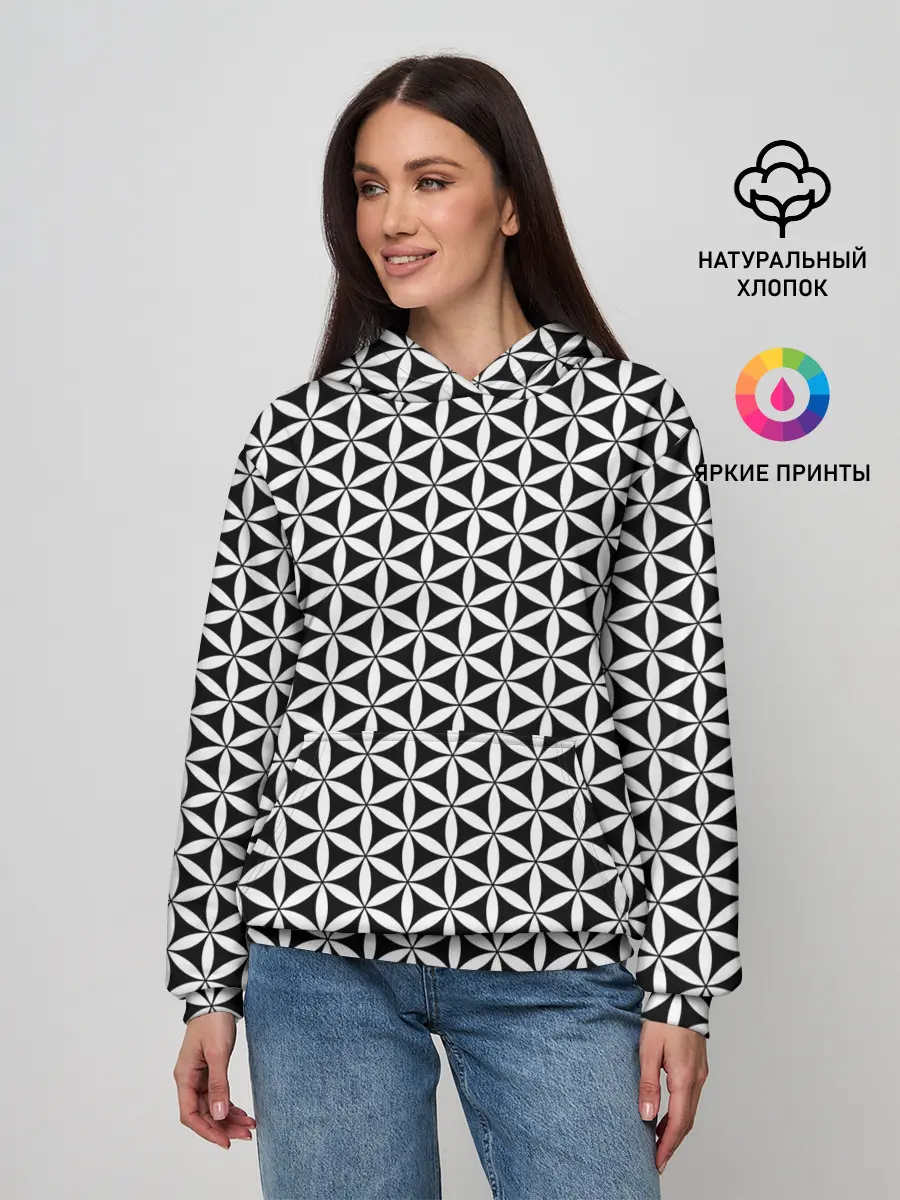 Женское худи / Цветок Жизни