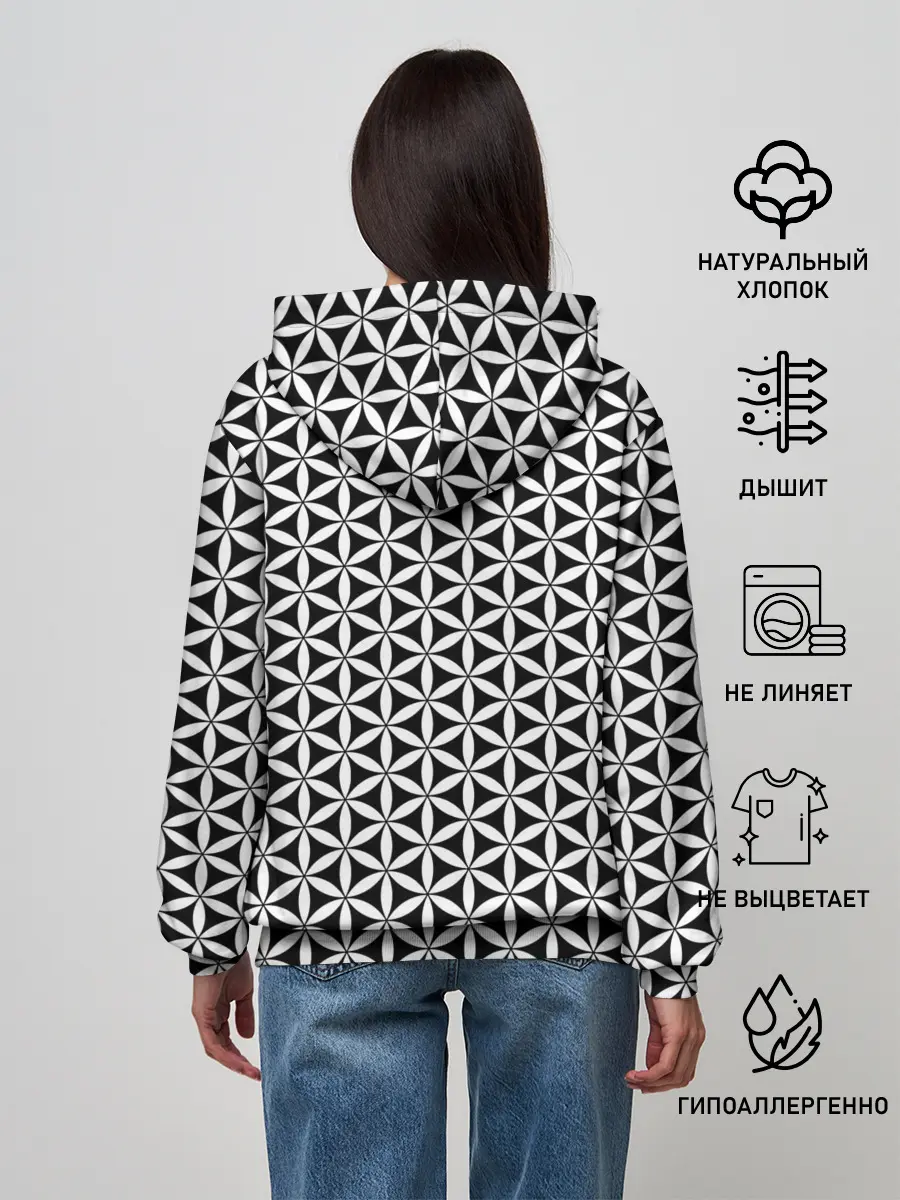 Женское худи / Цветок Жизни