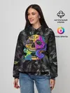Женское худи / Череп / Психоделика