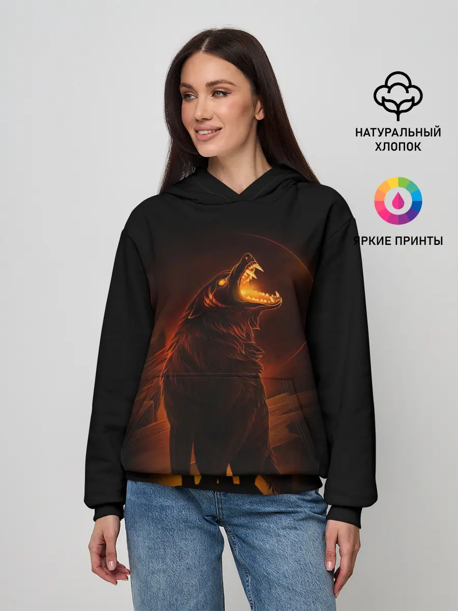 Женское худи / DARK WOLF