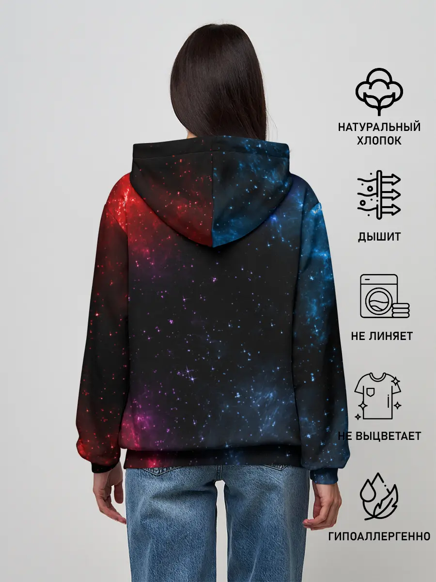 Женское худи / Космический Луффи One Piece