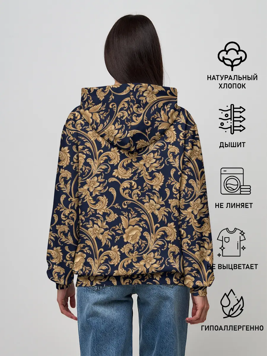 Женское худи / классические узоры