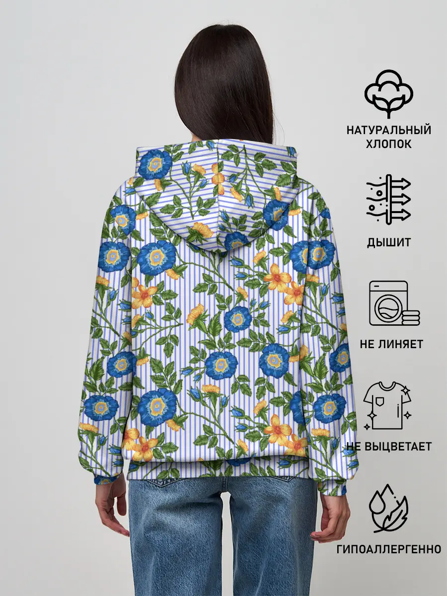 Женское худи / Цветочки