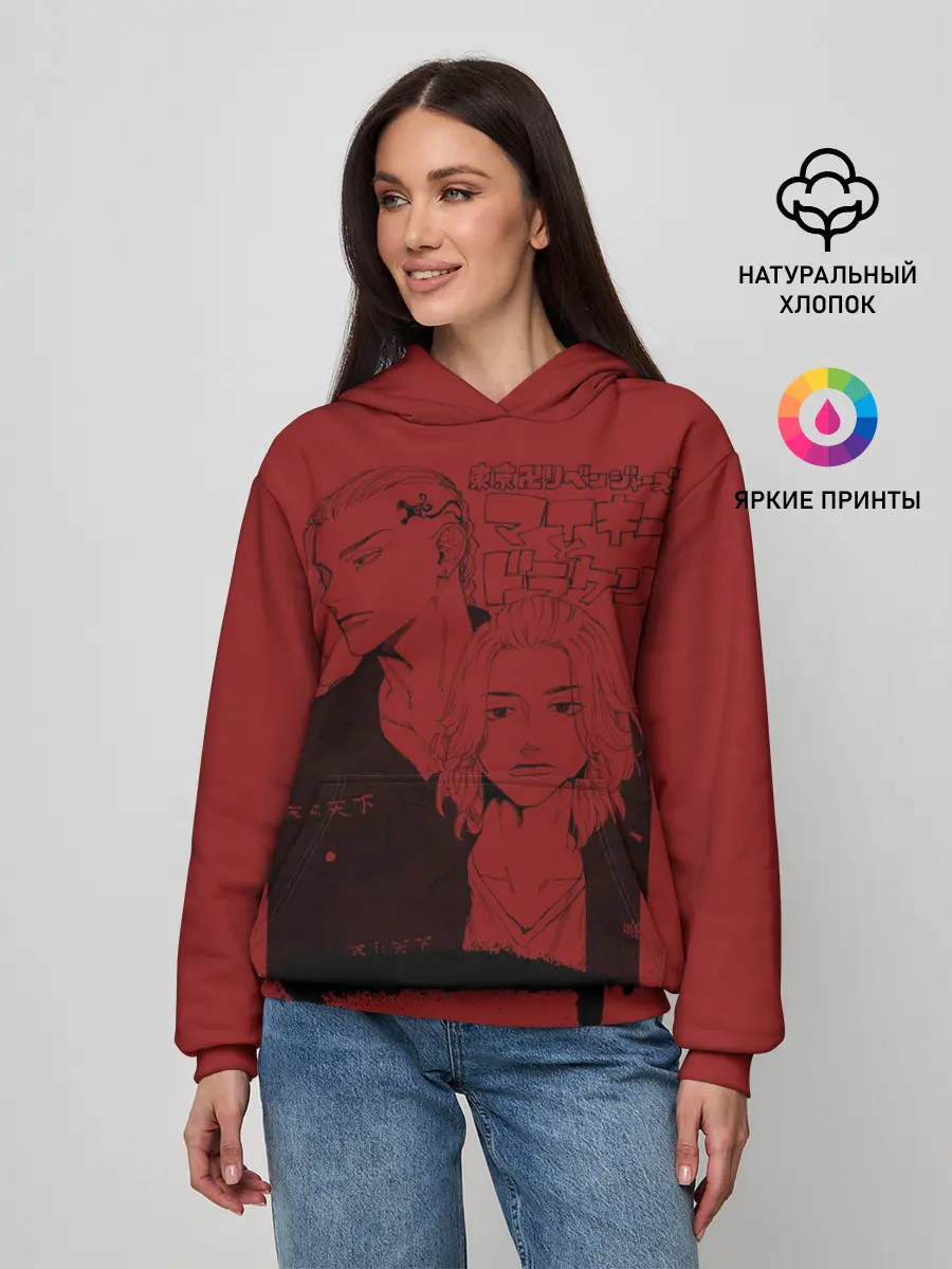 Женское худи / токийские мстители anime