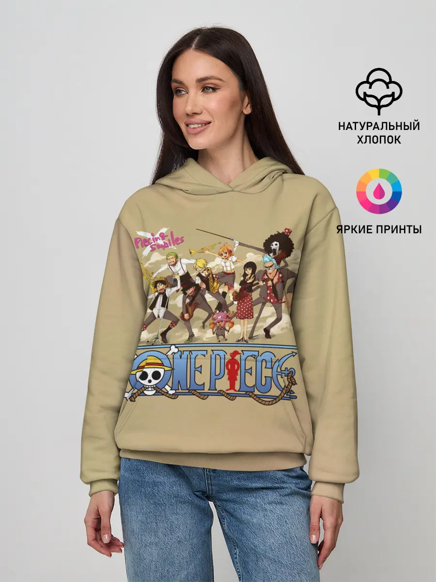 Женское худи / Пираты Соломенной Шляпы | One Piece
