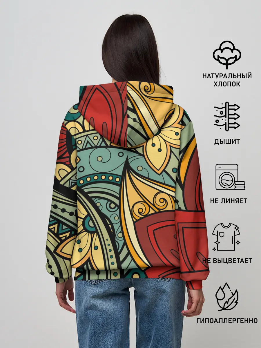 Женское худи / ЯрКие ЦветЫ